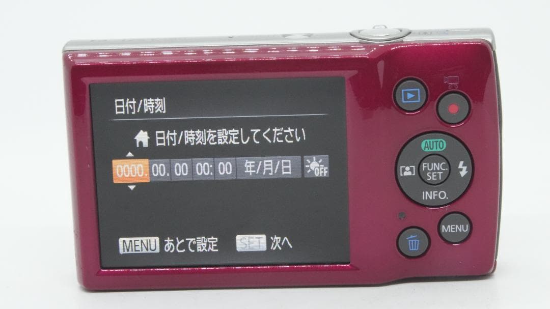 【B2126】 Canon IXY 180 レッド キャノン イクシ