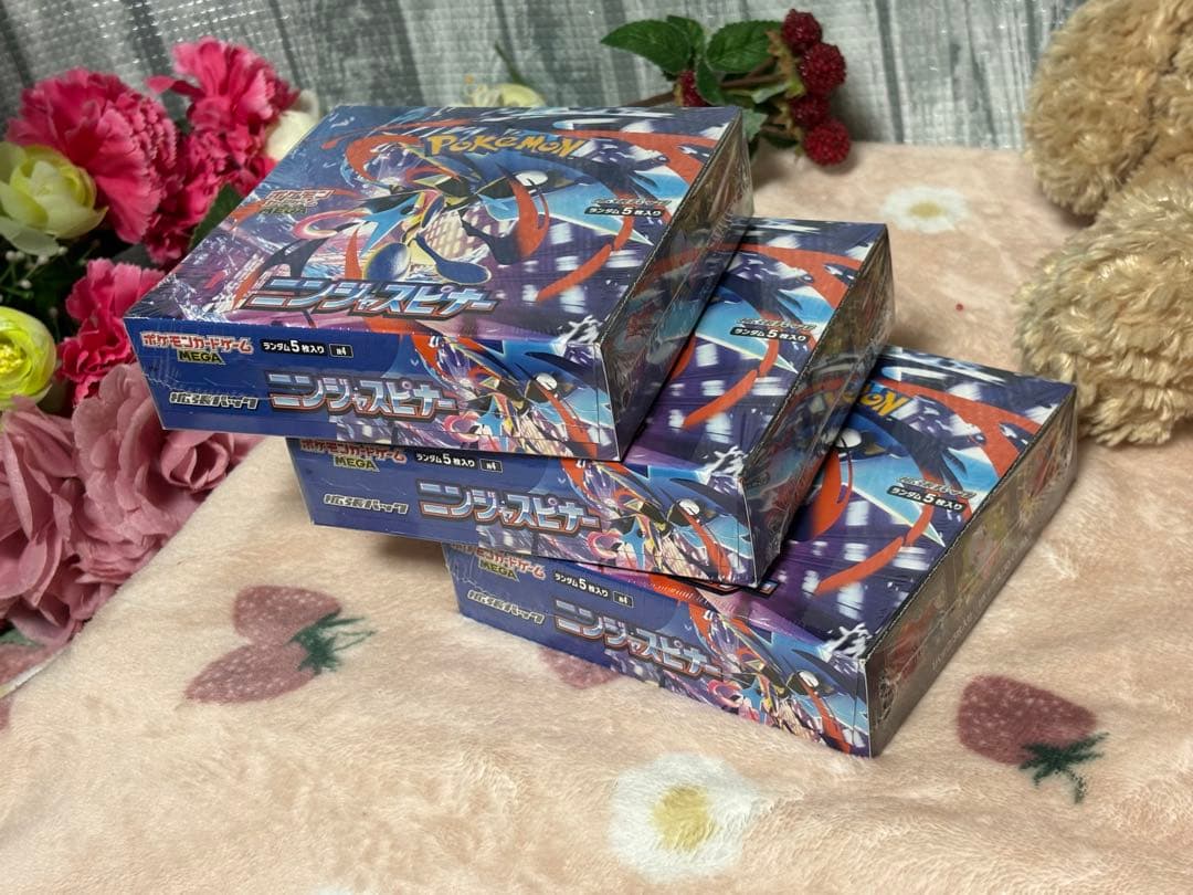 ポケモンカードゲーム☆ニンジャスピナー3BOX☆新品未開封シュリンク付き