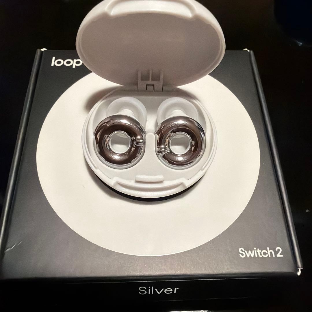 loop Switch 2 Silver ループイヤープラグ シルバー