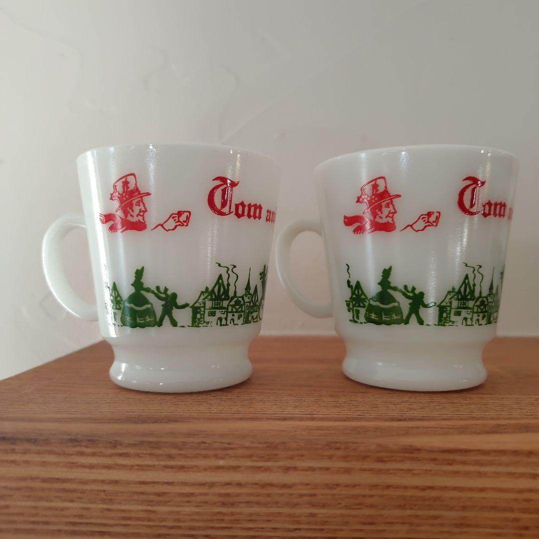 【美品】Hazel Atlas ヘーゼルアトラス マグ6個＆ボウル クリスマス