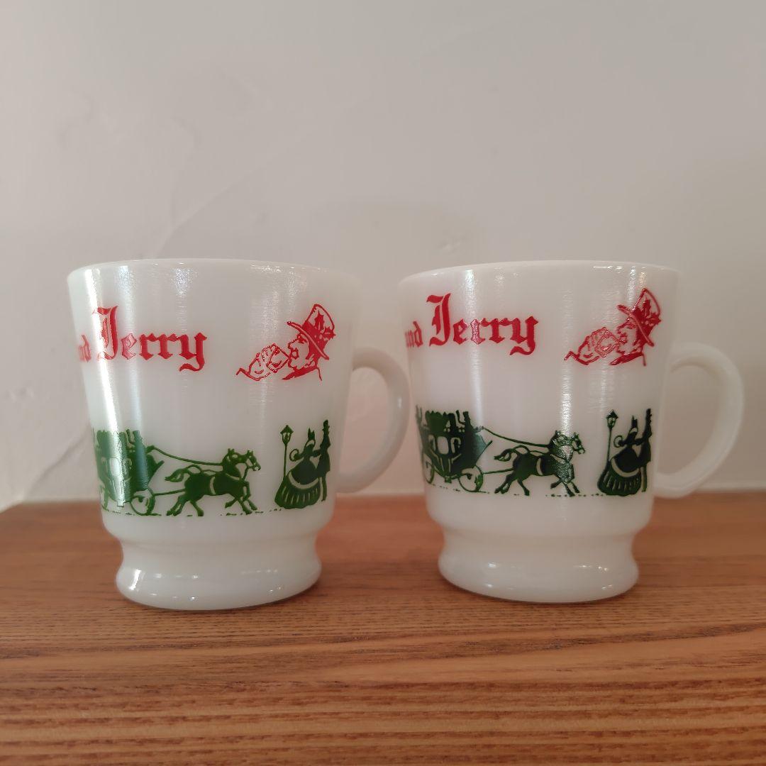 【美品】Hazel Atlas ヘーゼルアトラス マグ6個＆ボウル クリスマス
