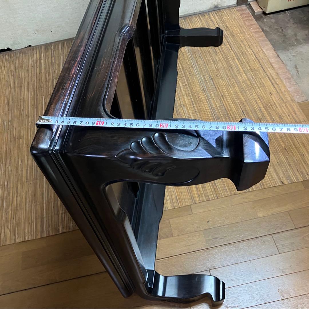 黒檀 高級座卓 テーブル お膳 黒い漆器