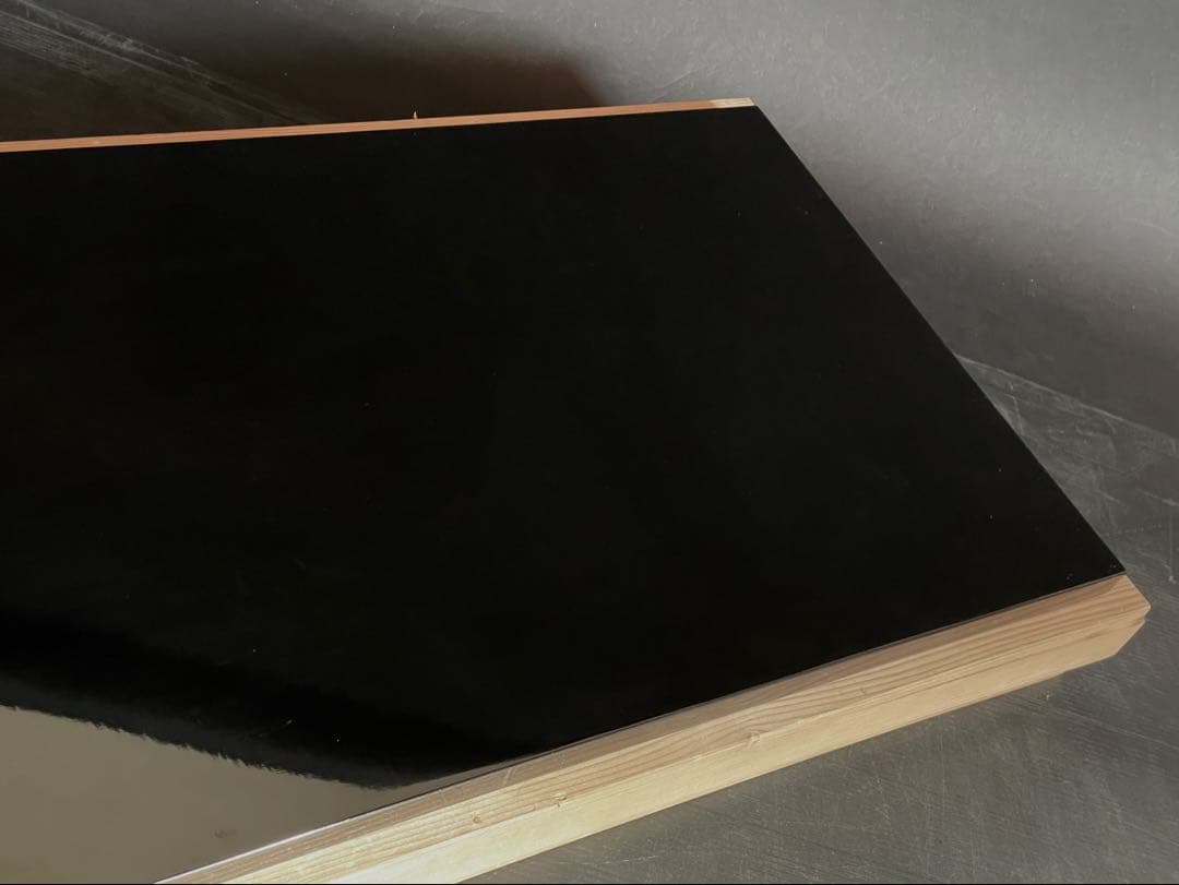 【美品】「母」 輪島塗 長板 一双 塗師 宇太郎 共箱 炉 風炉 （219F①）