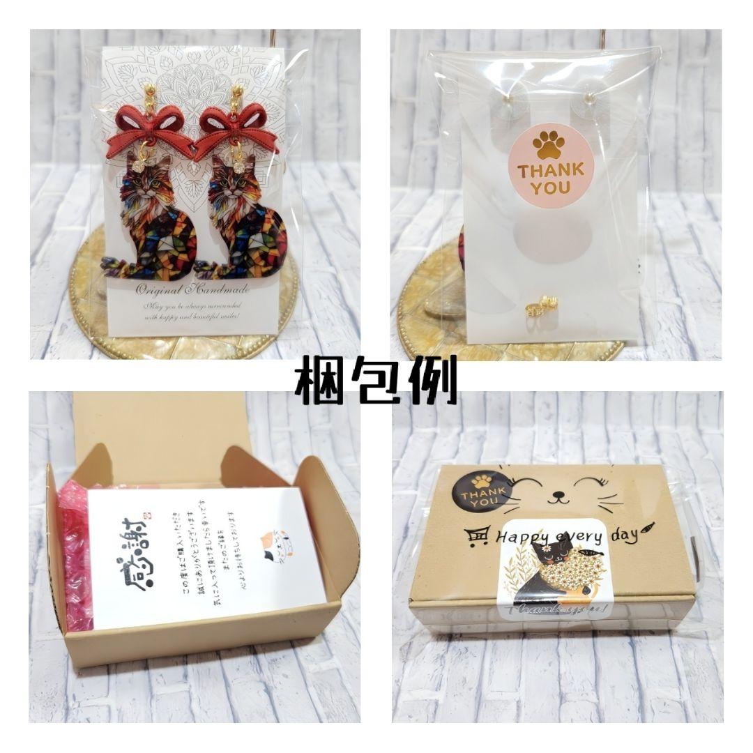 １点限定★バレンタイン♡とろみピンクのベアとクリスタルハート＆板チョコ ピアス