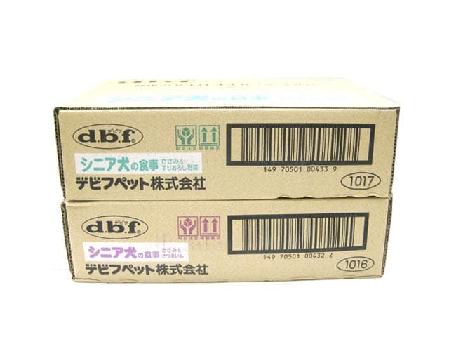 デビフ　シニア犬の食事　犬用総合栄養食　2種　85g×合計48缶