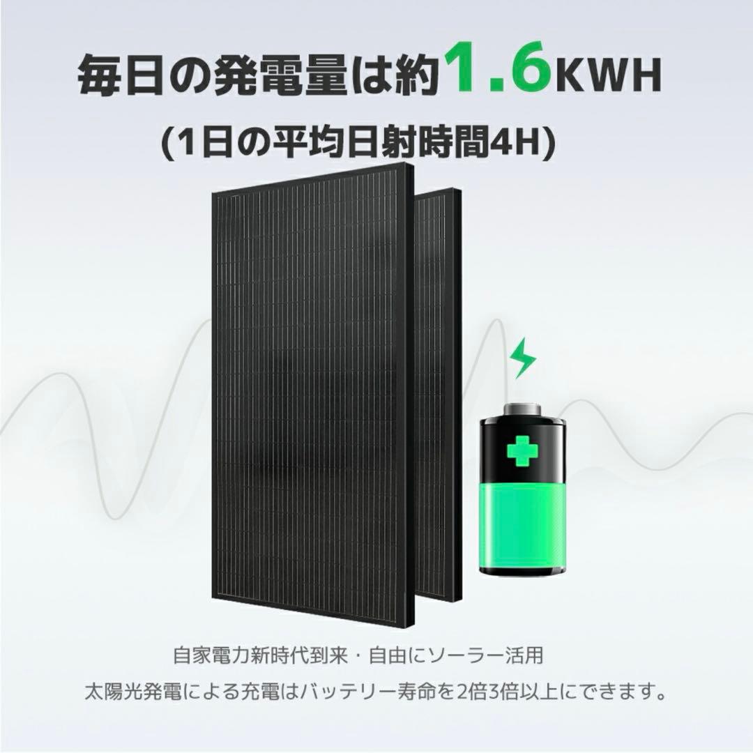 LVYUAN ソーラーパネル 200W×2 太陽光パネル