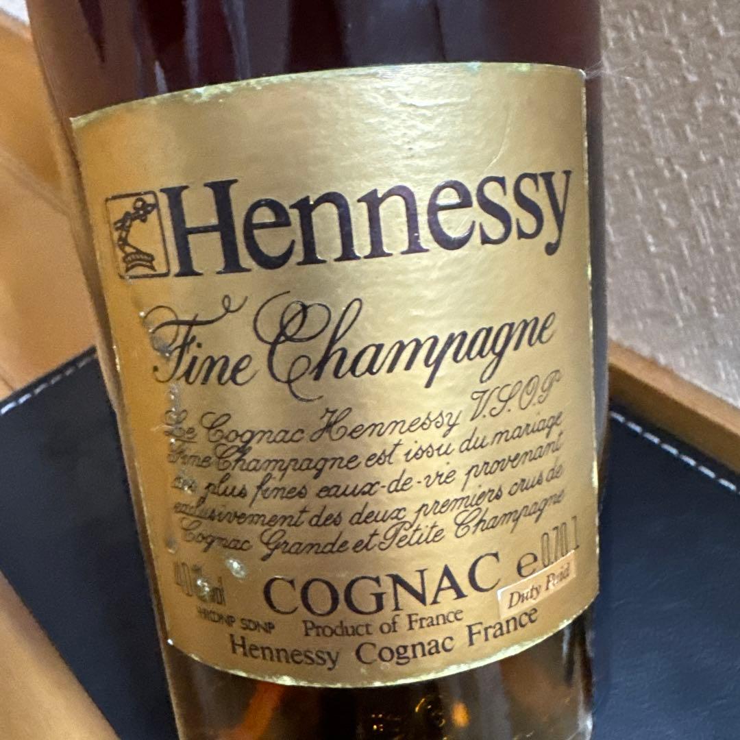 ヘネシー VSOP コニャック 旧ボトル ゴールドラベル 金キャップ