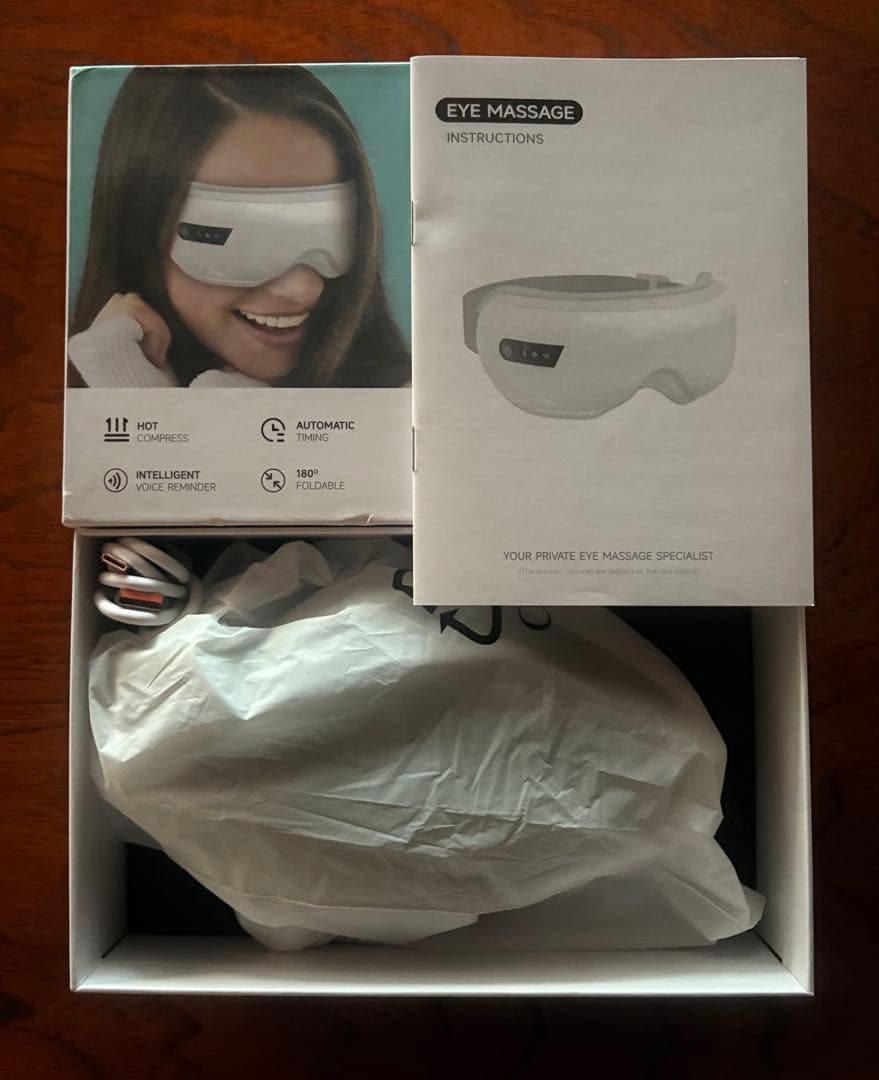 多機能アイマッサージャーホットアイマスクアイウォーマーワイヤレスミュージック機能