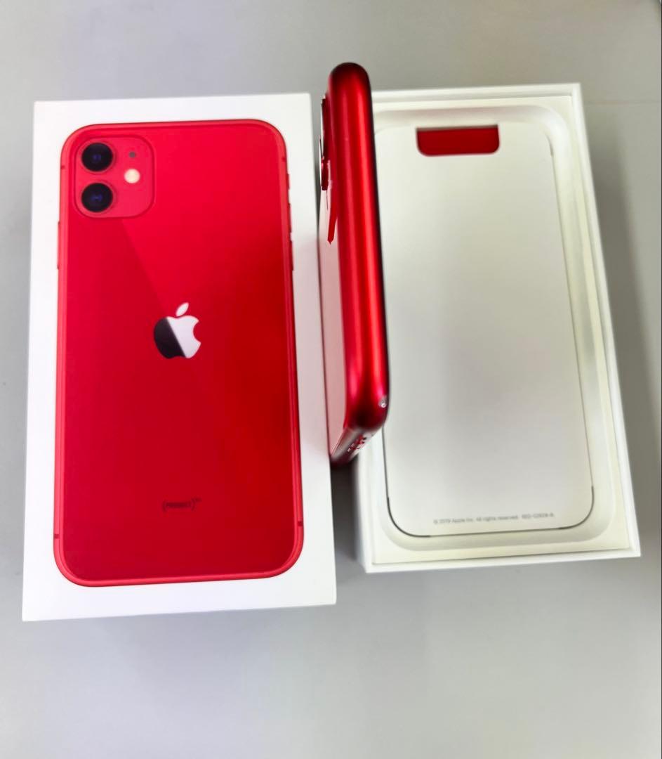 Apple iPhone 11 (RED) バッテリー93%