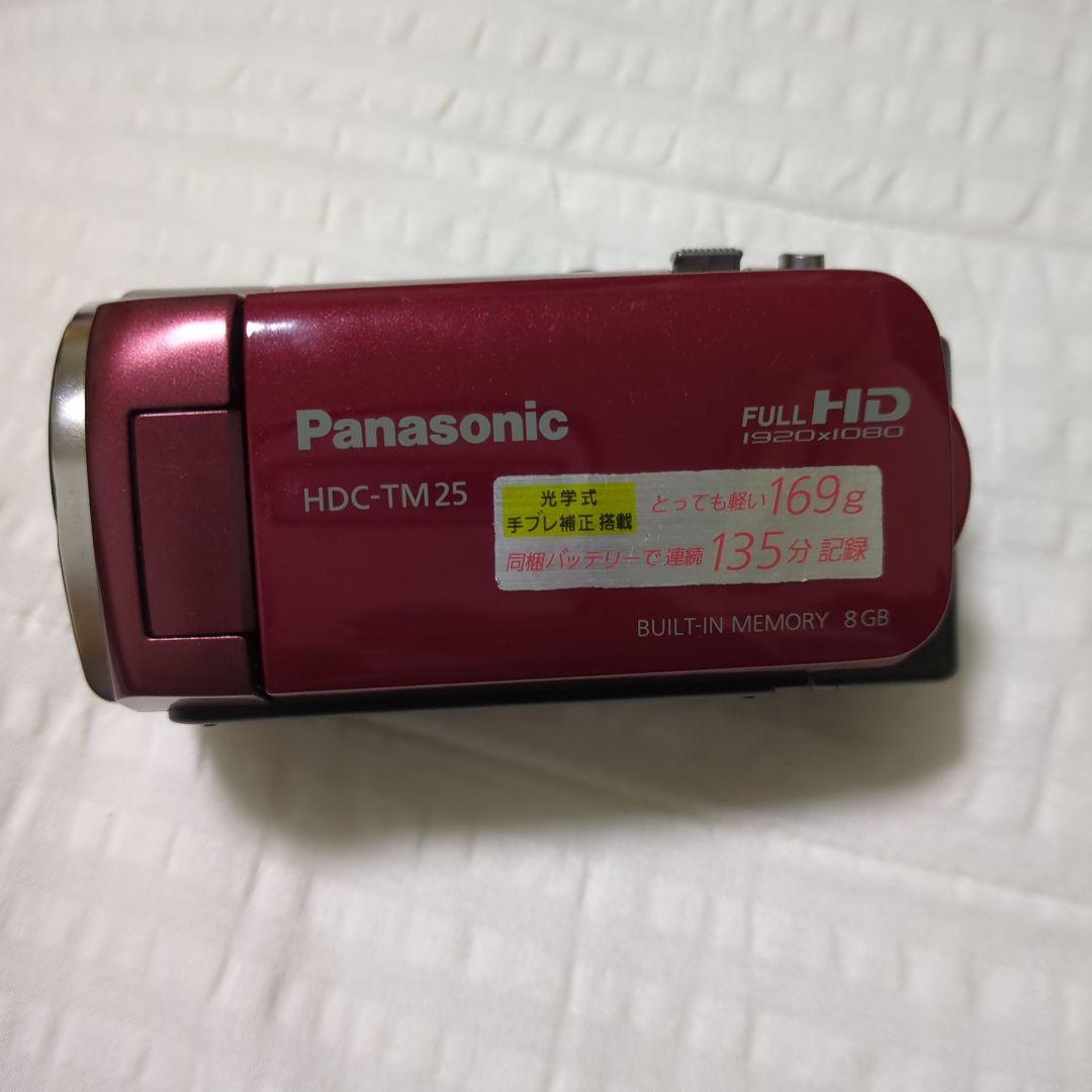 Panasonic HDC-TM25 ビデオカメラ 本体 レッド