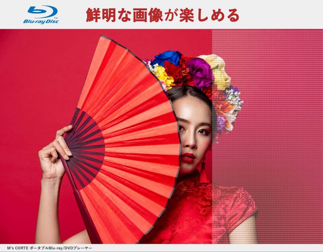 最新型ポ－タブルブルーレイプレイヤー高画質液晶美品。