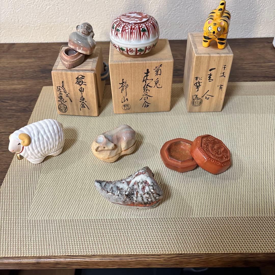 陶器 香合 7個 セット