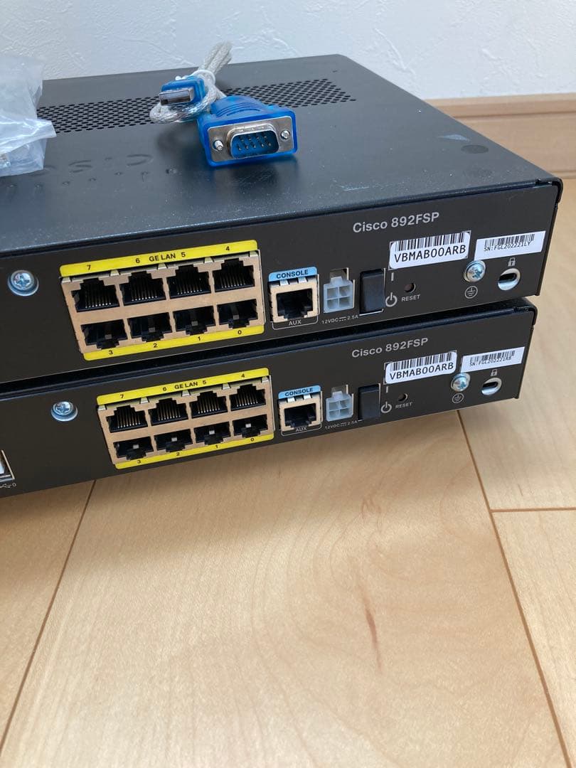 【CCNA、CCNP】1台ciscoルータC892FSP 最新水準 のIOS