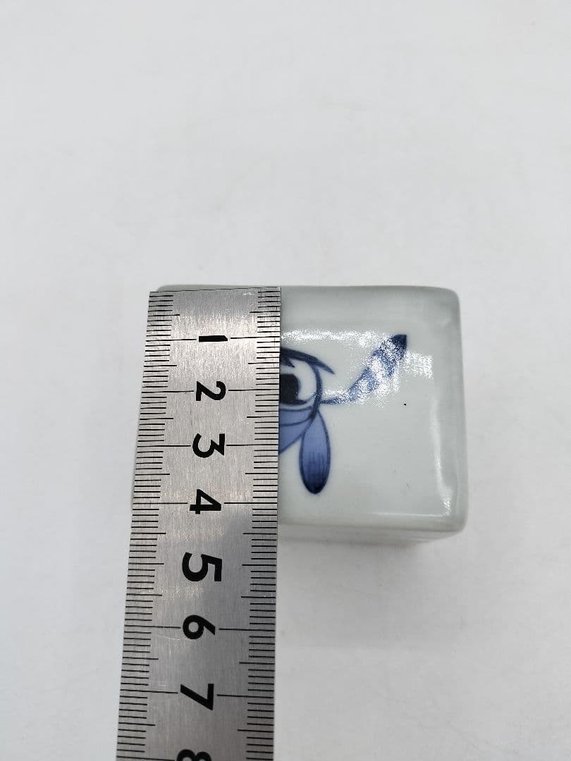 c792 煎茶　重巾合 青ラン 平安春峰 紙箱 茶道具 古物