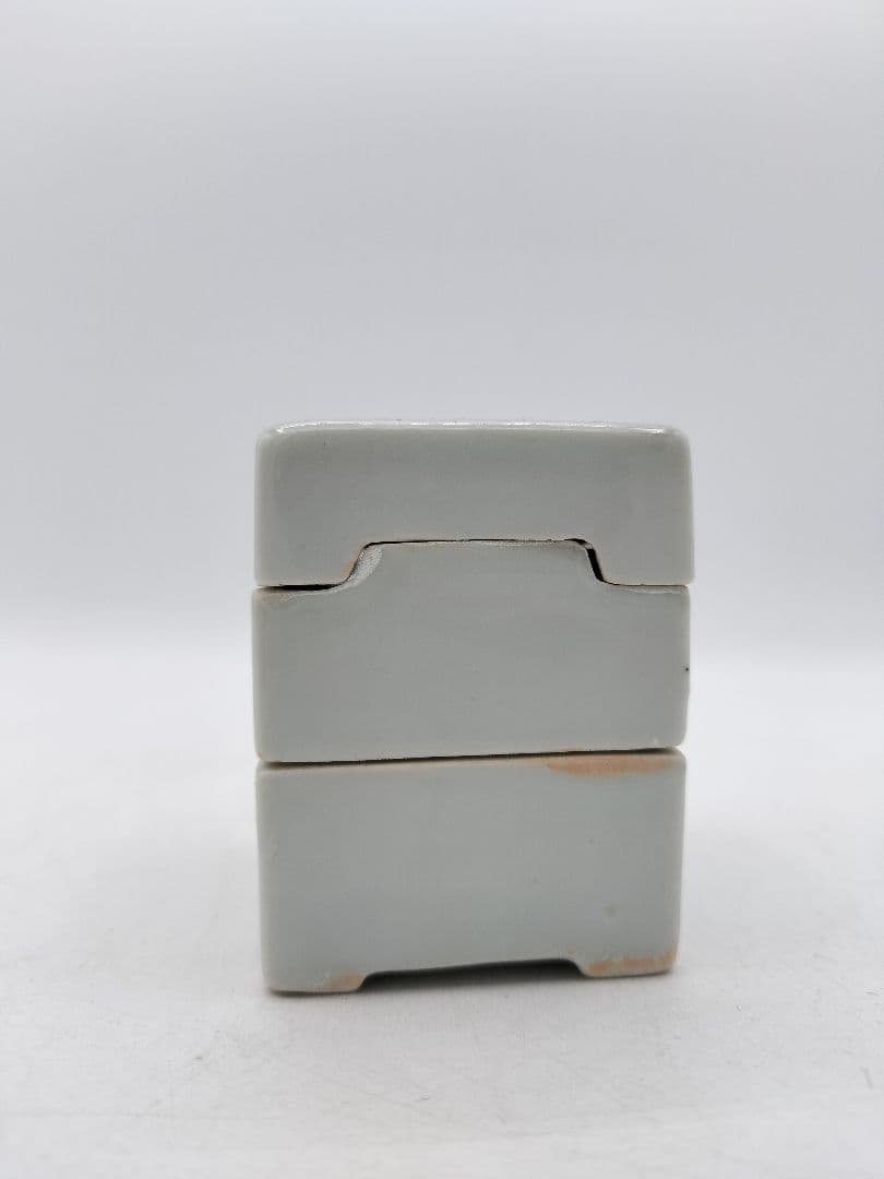c792 煎茶　重巾合 青ラン 平安春峰 紙箱 茶道具 古物