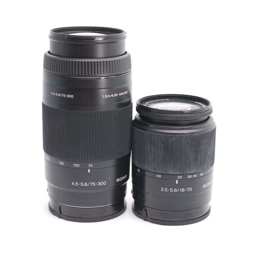 即購入1000円OFF Sony α65 Wレンズ 18-70 75-300
