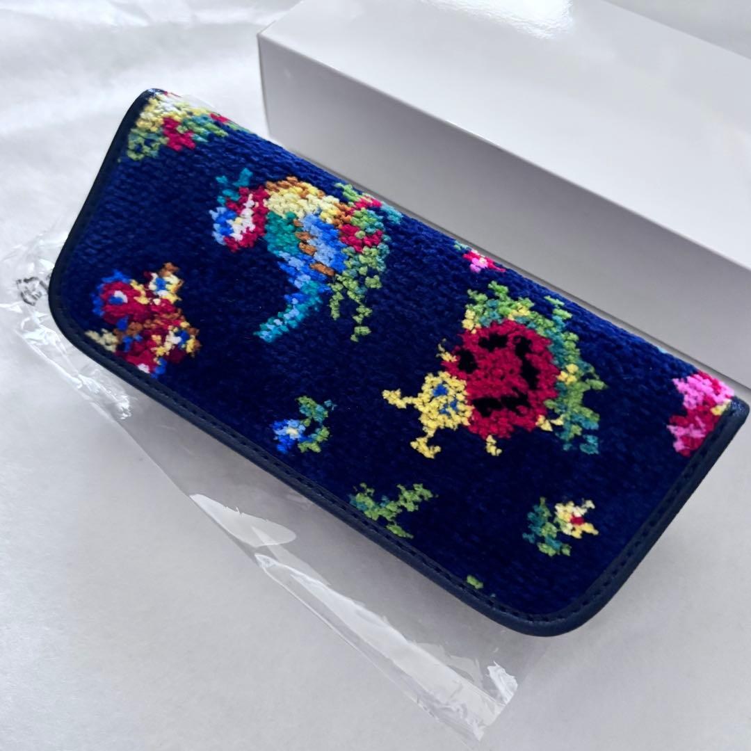 良柄♡新品 学校フェイラー ハイジネイビー メガネケース