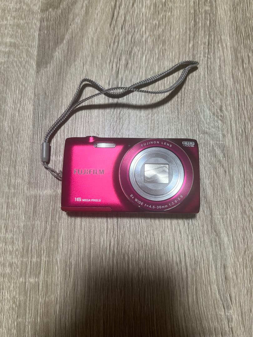 【美品】FUJIFILM FINEPIX JZ250 レッド16MP8倍SD付き