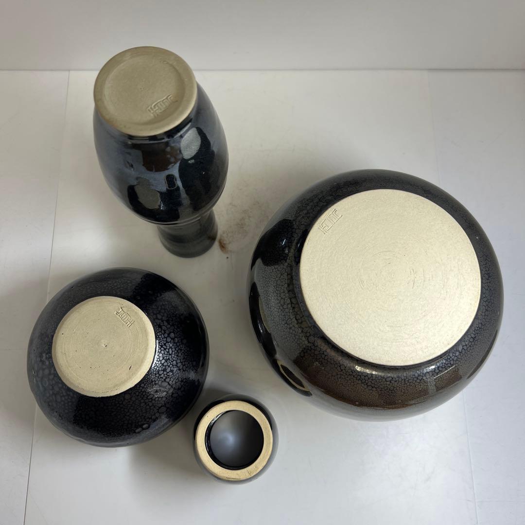 熠変油滴　皆貝　共箱　東Y8-0403☆2Fタルウ