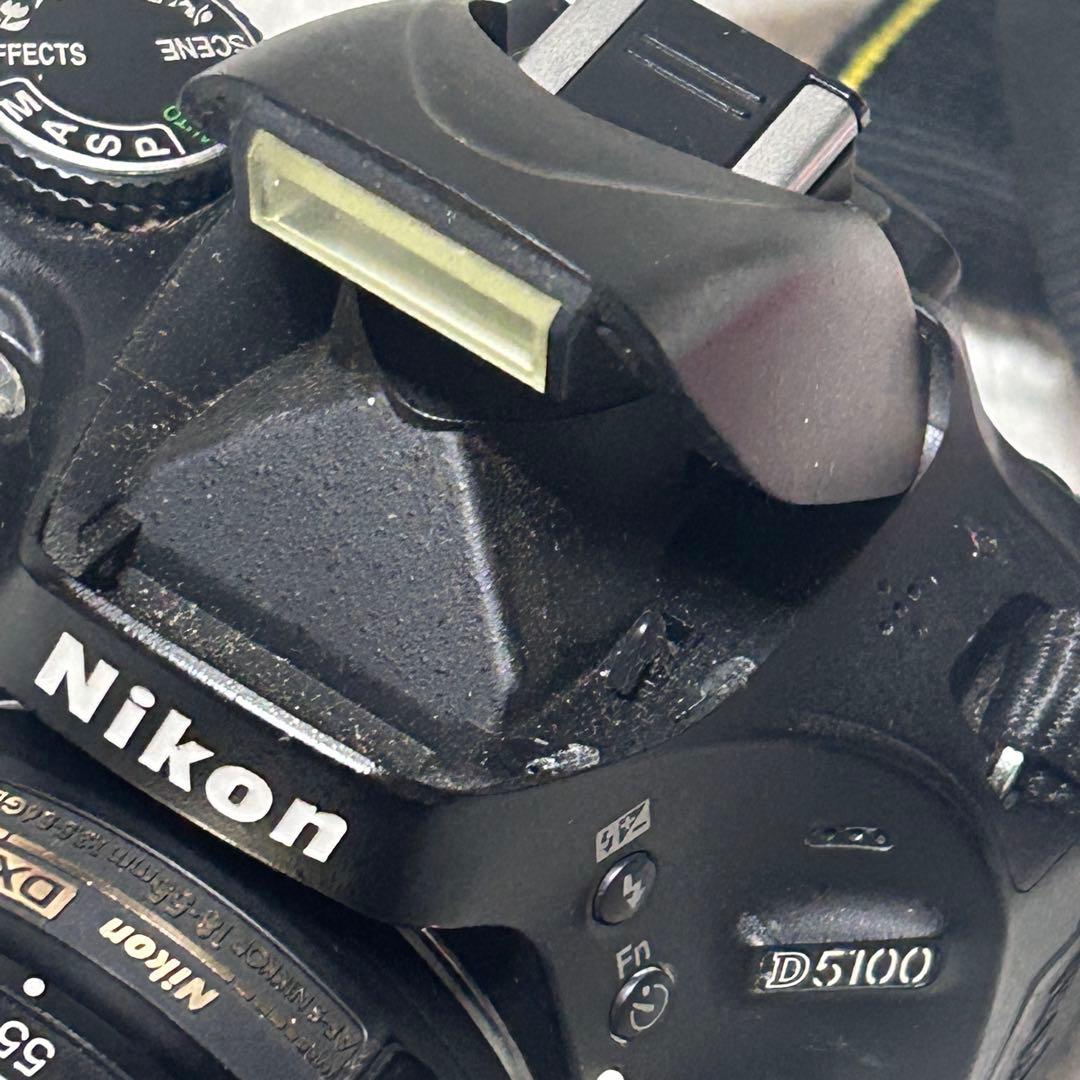 【動作品】Nikon D5100 デジタル一眼レフ　シャッター回数　1154