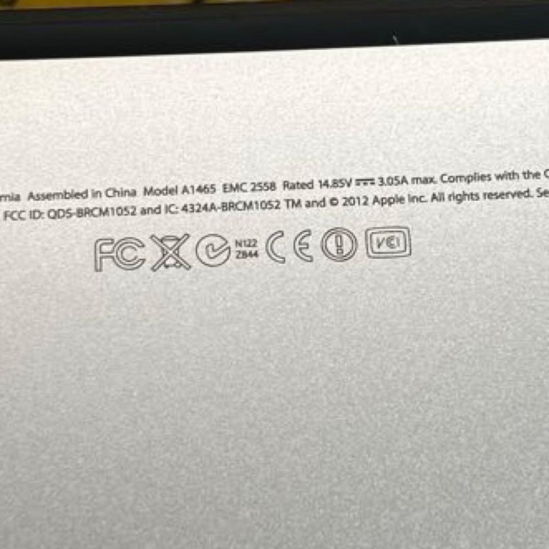 macbook air 11インチ(Mid2012)