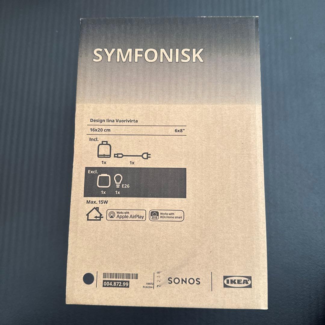 SYMFONISK シンフォニスクスピーカーランプ WiFi付き