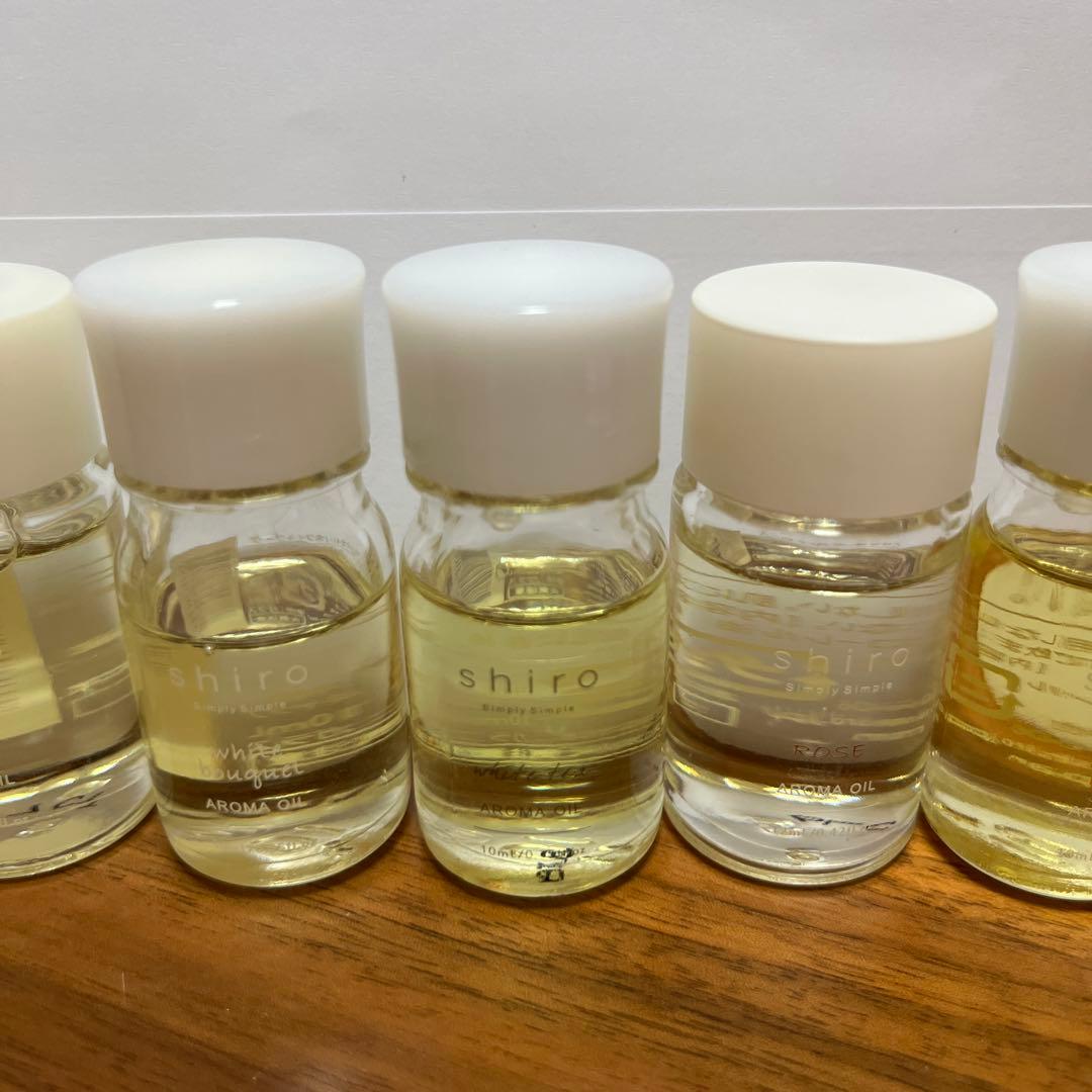 shiro アロマオイル7種＋無印良品2本