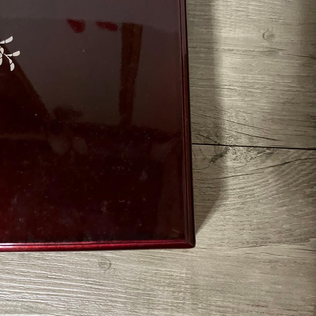 E-1 【仙台伝統工芸】玉虫塗 文庫箱 蒔絵 仙台総本舗 謹製 元箱付き