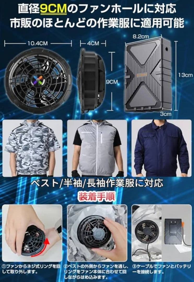 ファンバッテリーセット 　空調服