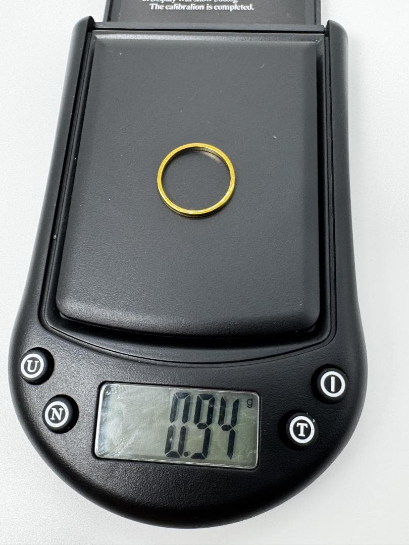 美品/日本製K18ゴールド シンプルバンドリング9号