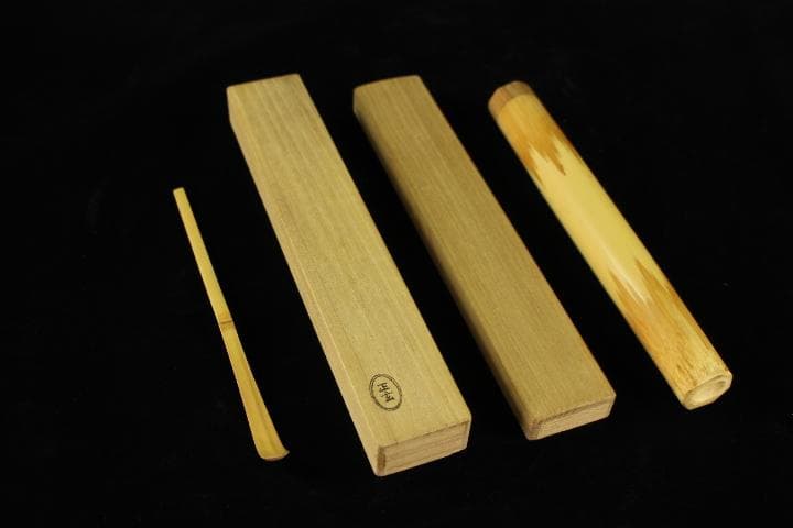 煎茶道具　裏千家　十五代　鵬雲斎　茶杓　共箱