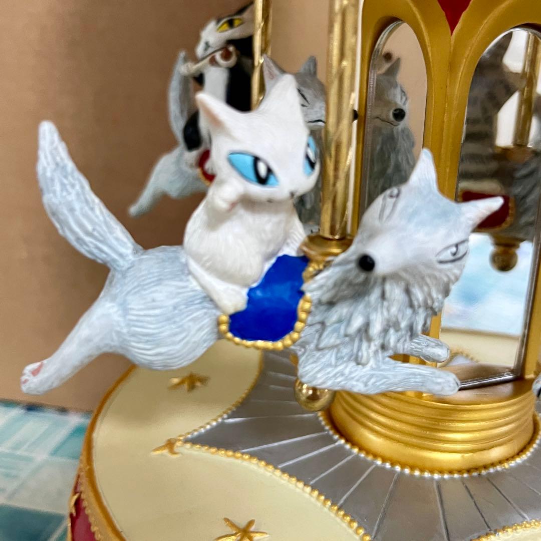 【同梱割引あり】わちふぃーるど メリーゴーランドオルゴール ダヤン 美品