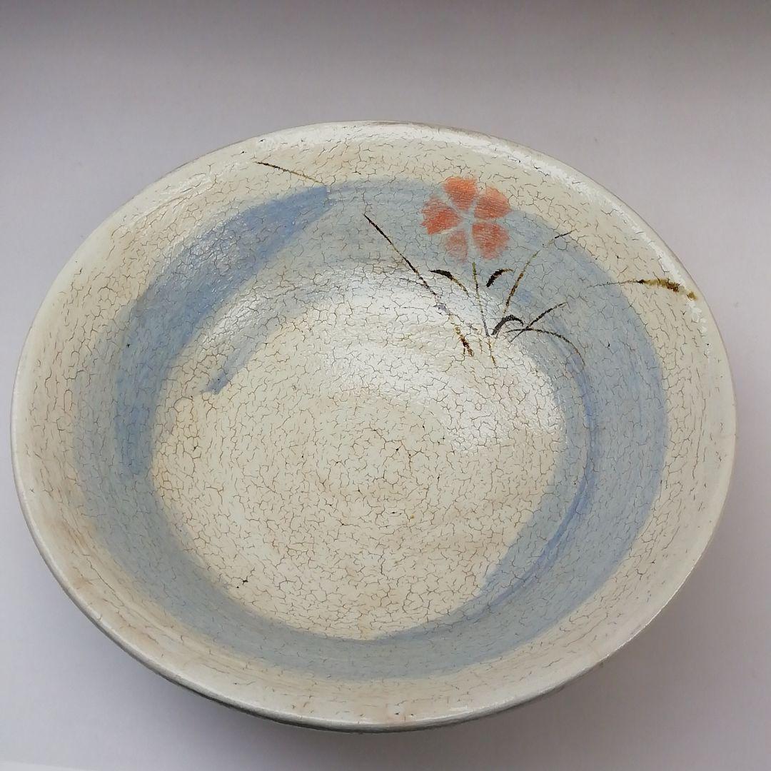 Ｓ７４３　茶碗　『なでしこ絵　平茶碗』『桂窯　伊東桂楽造』　共箱　抹茶碗　茶道具