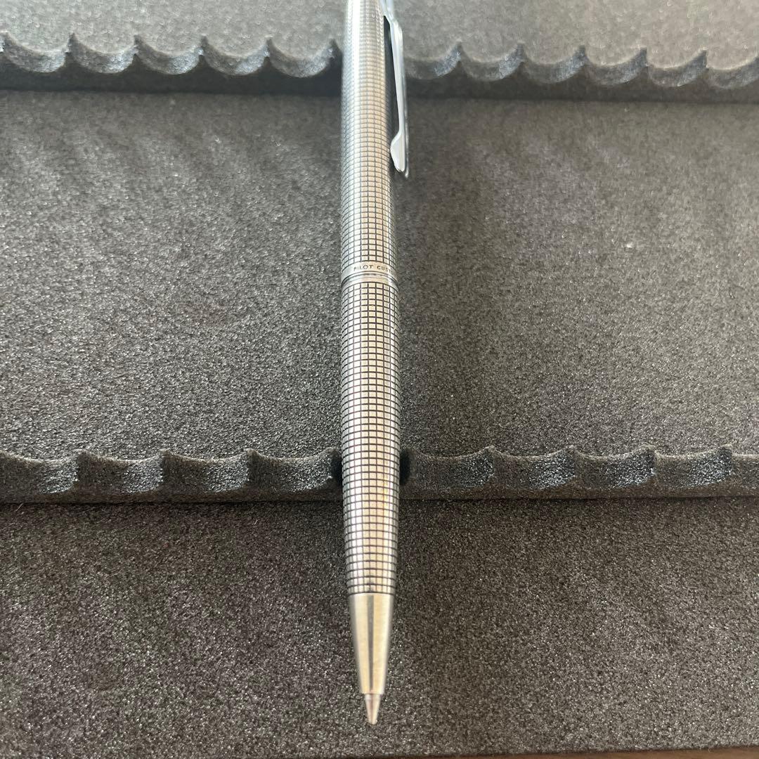 PILOT カスタム スターリングシルバー 格子 蝕刻 シャーペン ボールペン