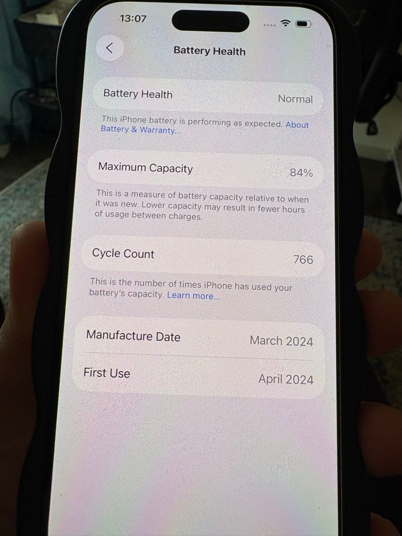 美品^^iPhone 15 128gb ピンクSIM FREE
