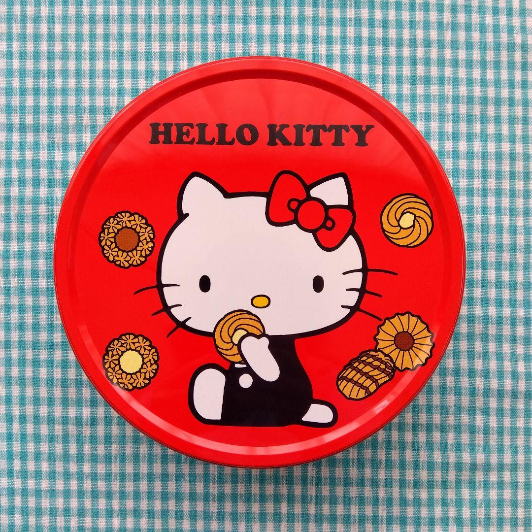 希少品★美品★ハローキティ サンリオ　クッキー缶　 レトロポップ