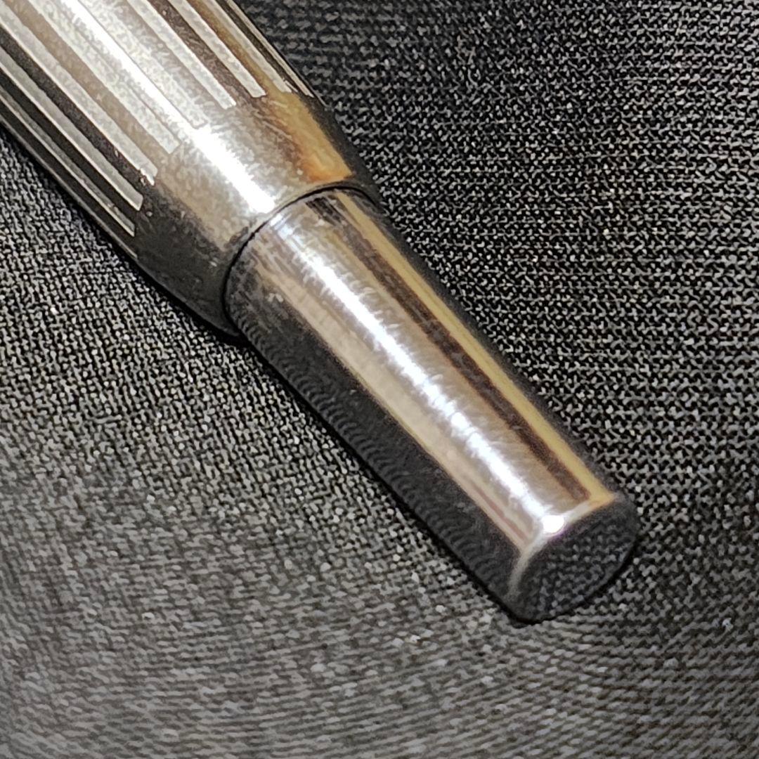 PILOT 旧型キャップレス ホワイトストライプ 触媒 万年筆 14K F