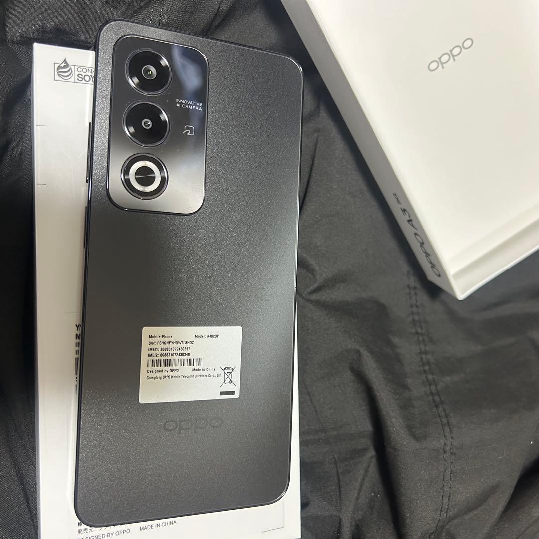 【新品未使用品‼️】OPPO A3 5G ブラック 本体 スマホ Android