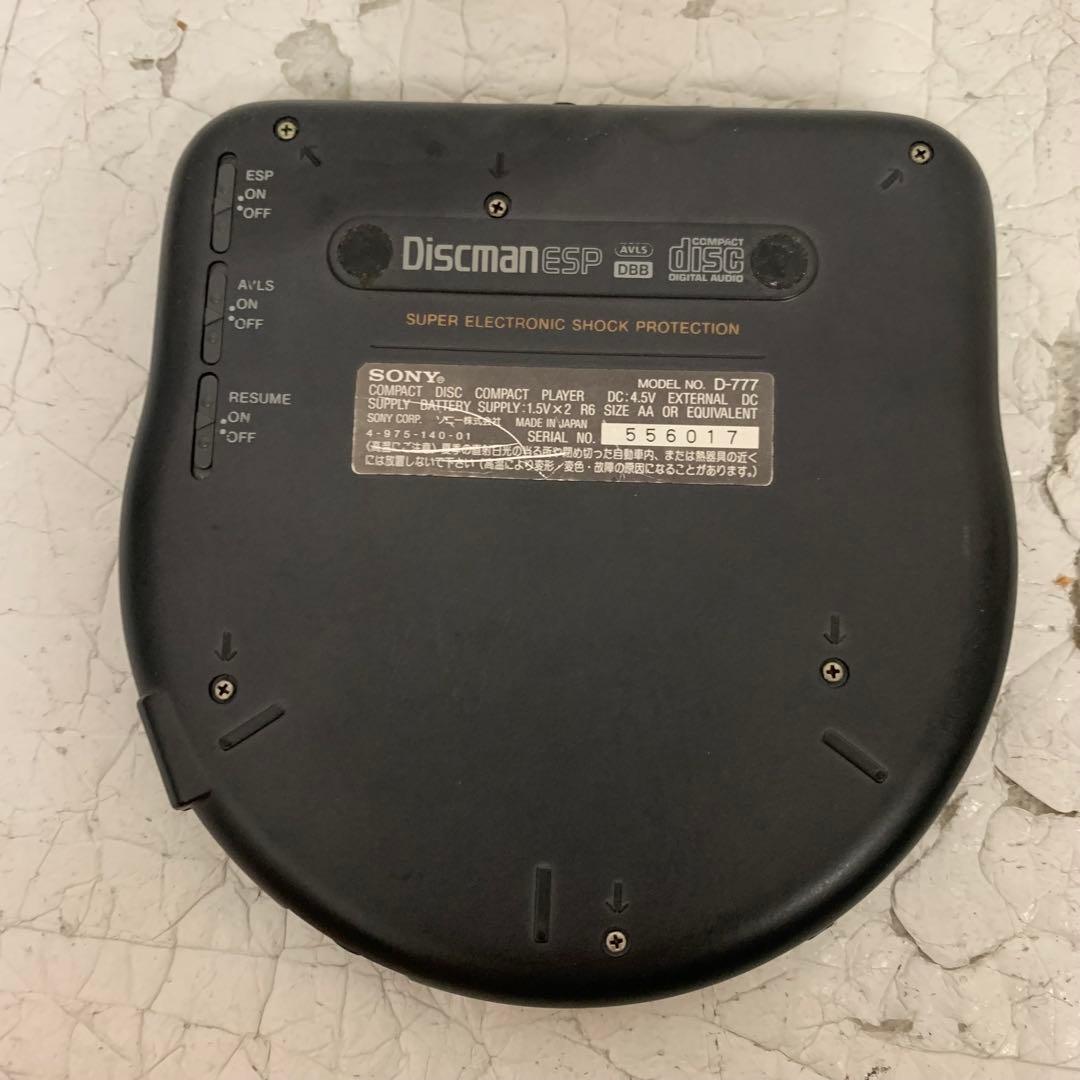 SONY Discman ESP D-777ポータブルCDプレーヤー