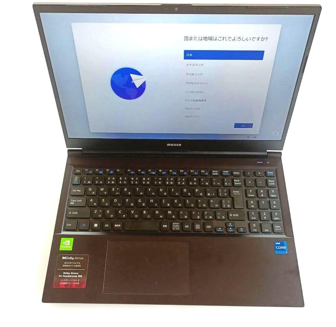 mouse K5 i7/32GB/1TB15.6インチ ワイド液晶 ノートPC