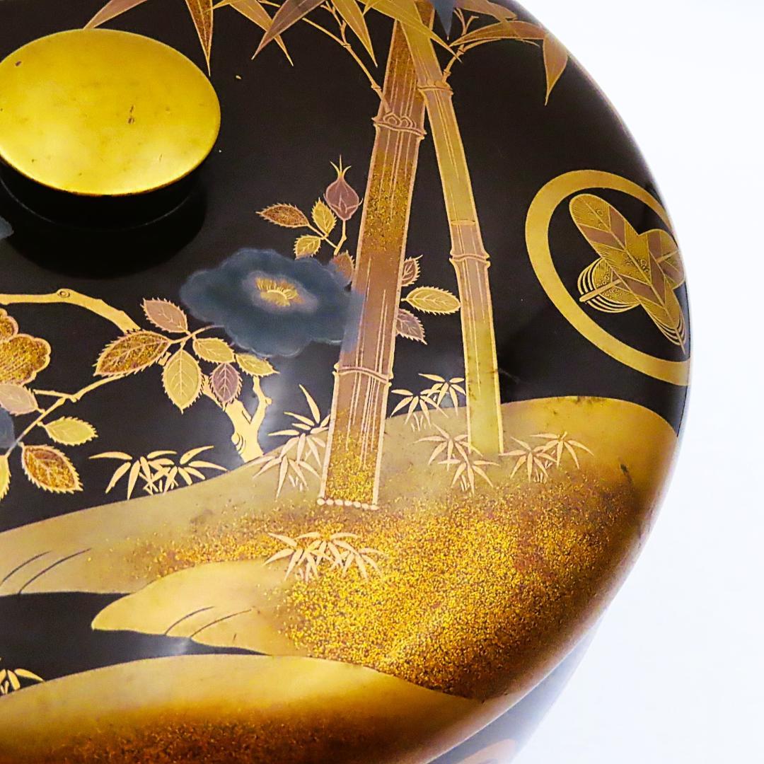 海外里帰り品・食籠（喰籠・蒔絵・家紋・重箱・菓子器・茶道）