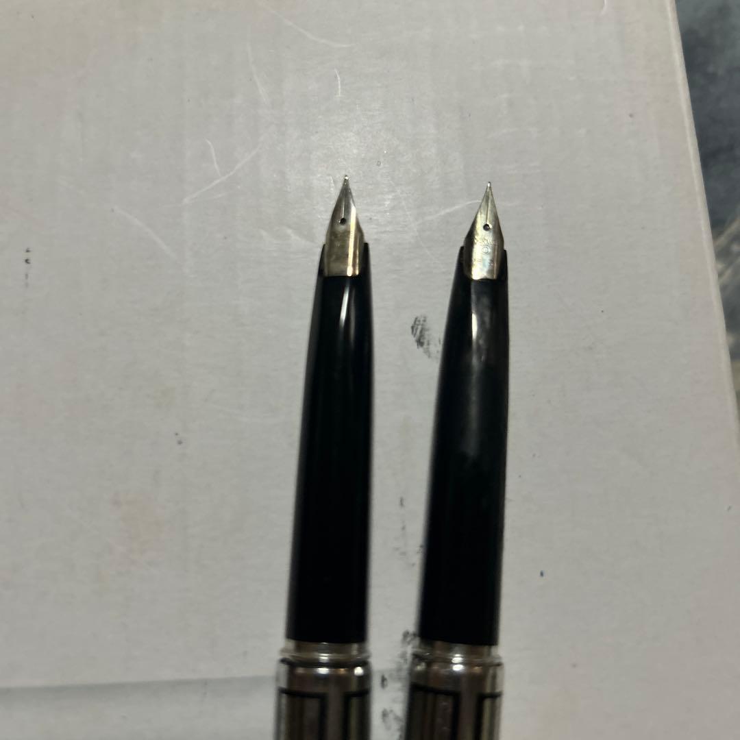 大幅値下　モンブランカレラケース付　他2点　K14WG×3ペン先14kホワイト金
