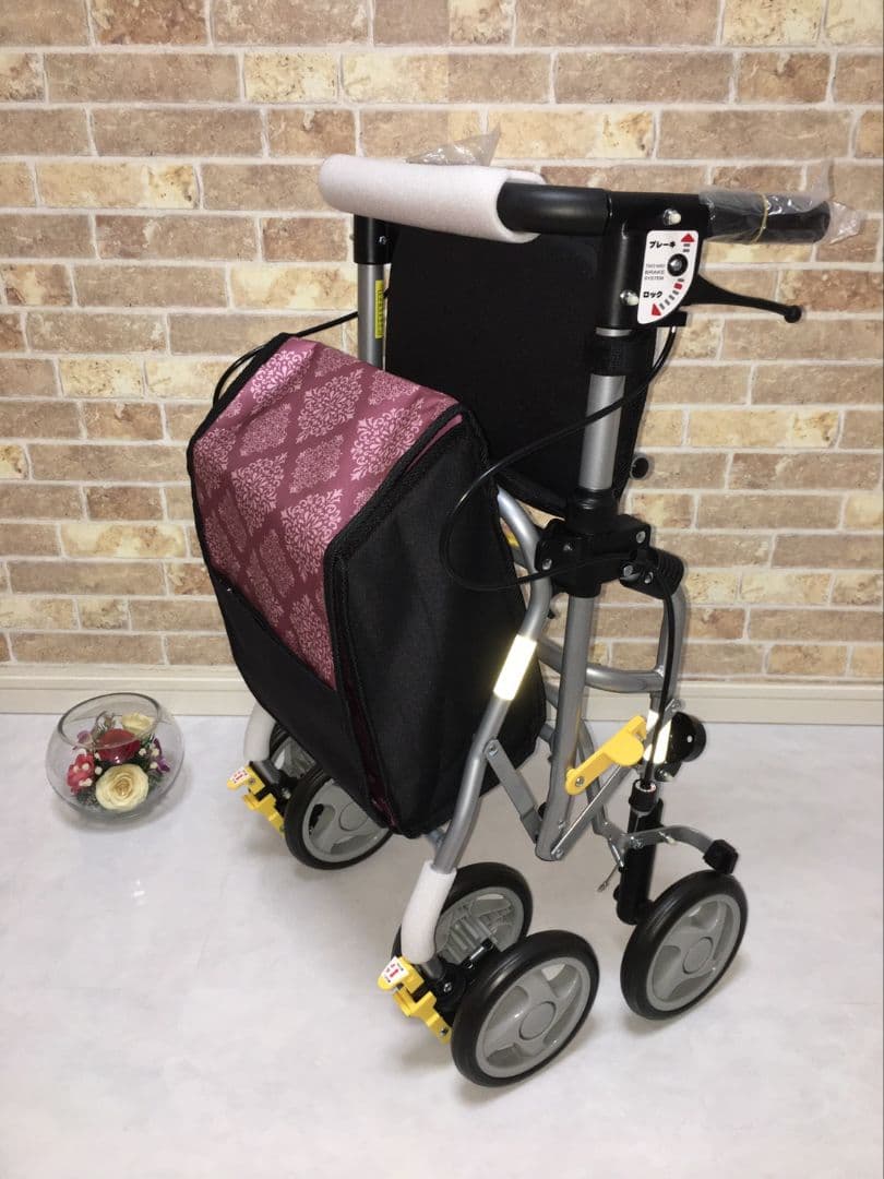 値引き可能✨️島製作所　シンフォニースリムSP 花柄　シルバーカー　新品未使用