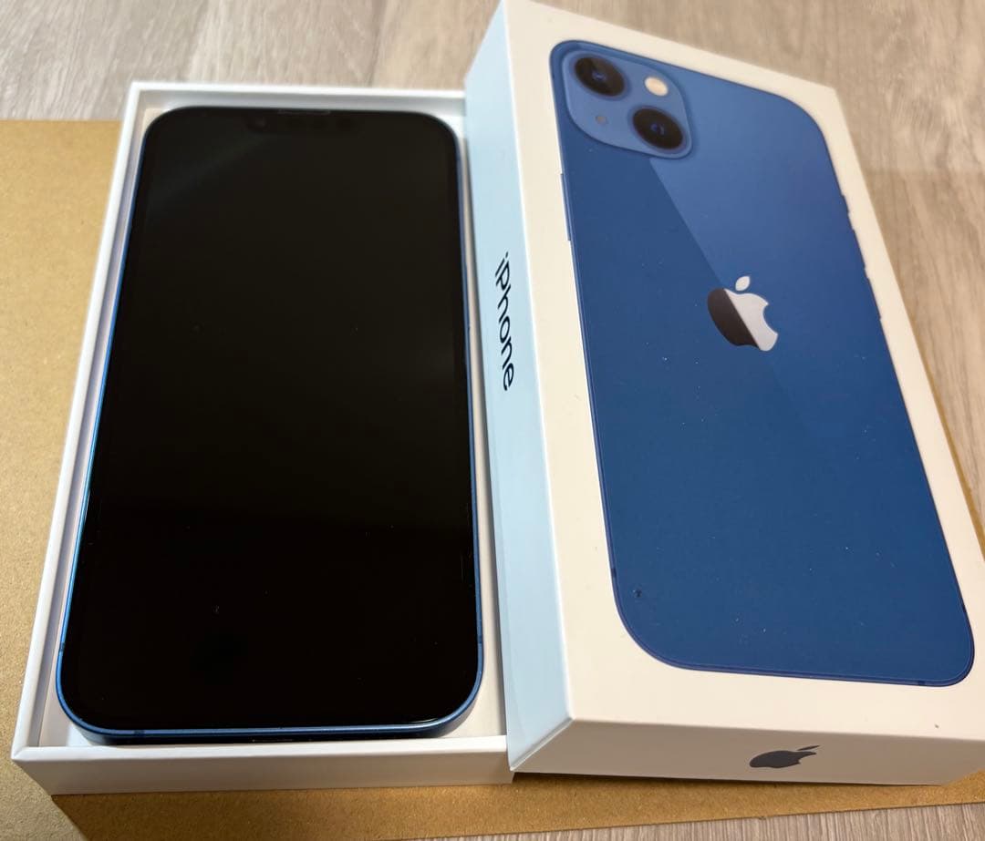 【美品】iPhone13 128GB ブルーSIMフリー　おまけ新品フィルム4枚