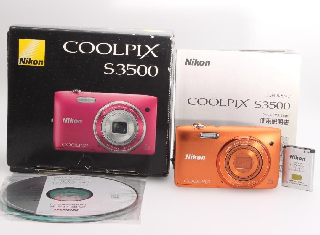 Nikon COOLPIX S3500 アプリコットオレンジ ★作例有り★