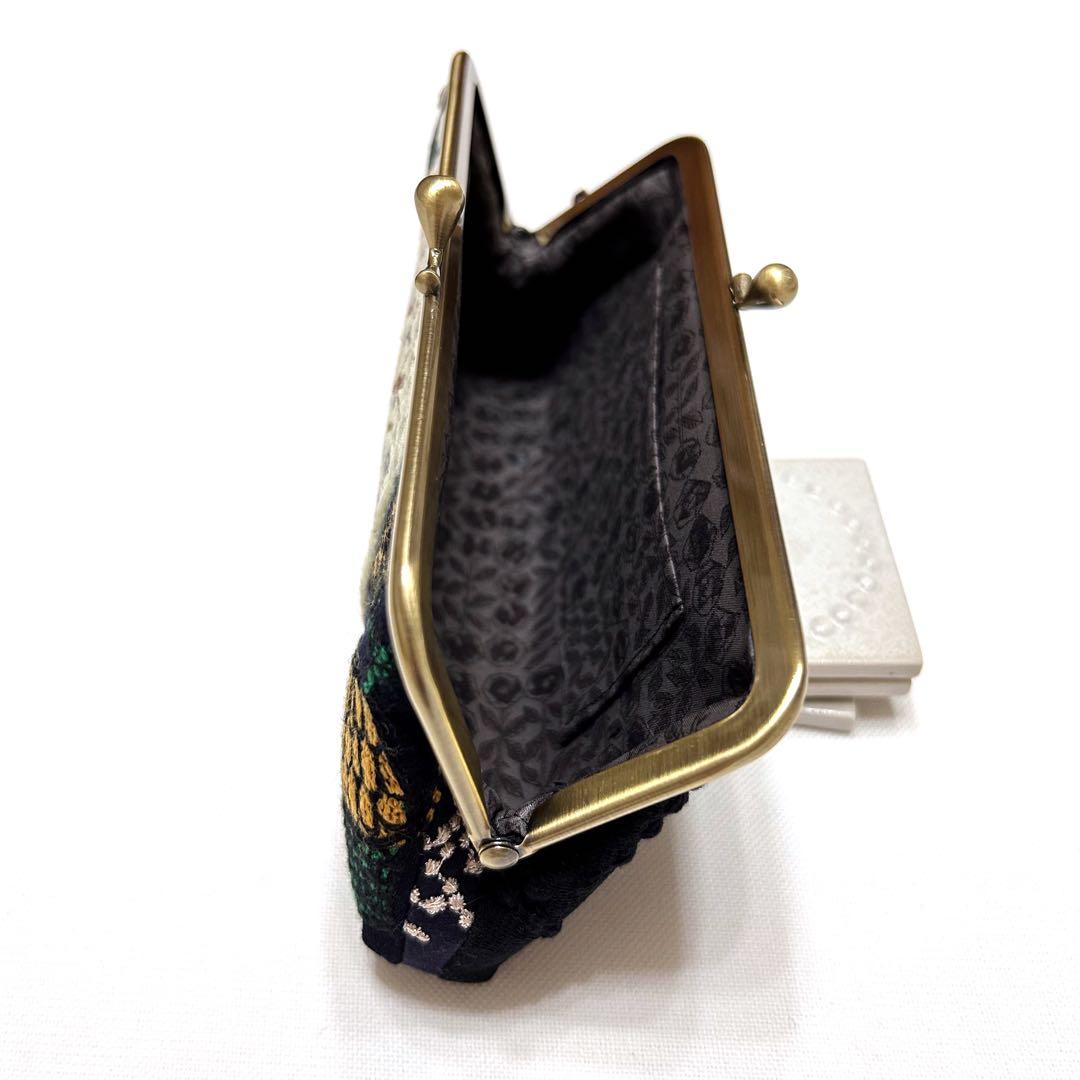 ミナペルホネン　ハンドメイド　がま口　pollotメガネコスメペンサングラス
