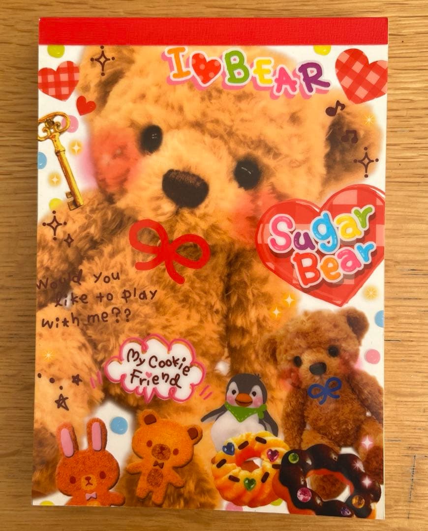 クーリア ボリュームメモ Sugar Bear シュガーベア メモ帳 メモ