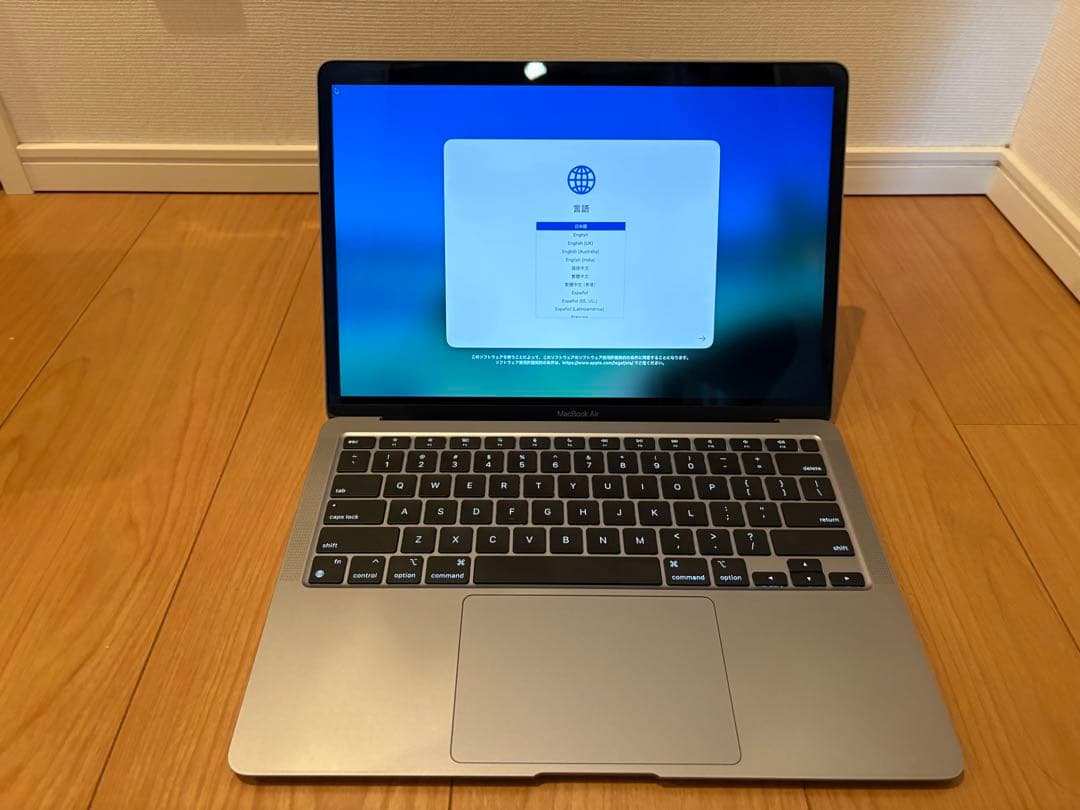 M1 MacBook air 16GBメモリ 512GBディスクUSキーボード
