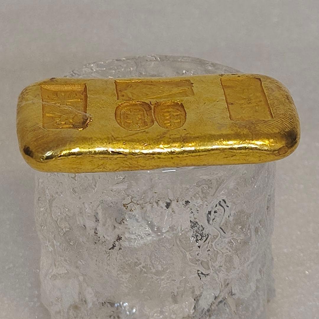 金塊　古銭　古代中國　硬貨 古金 大清 地金 金錠　漢字刻印　上上足赤