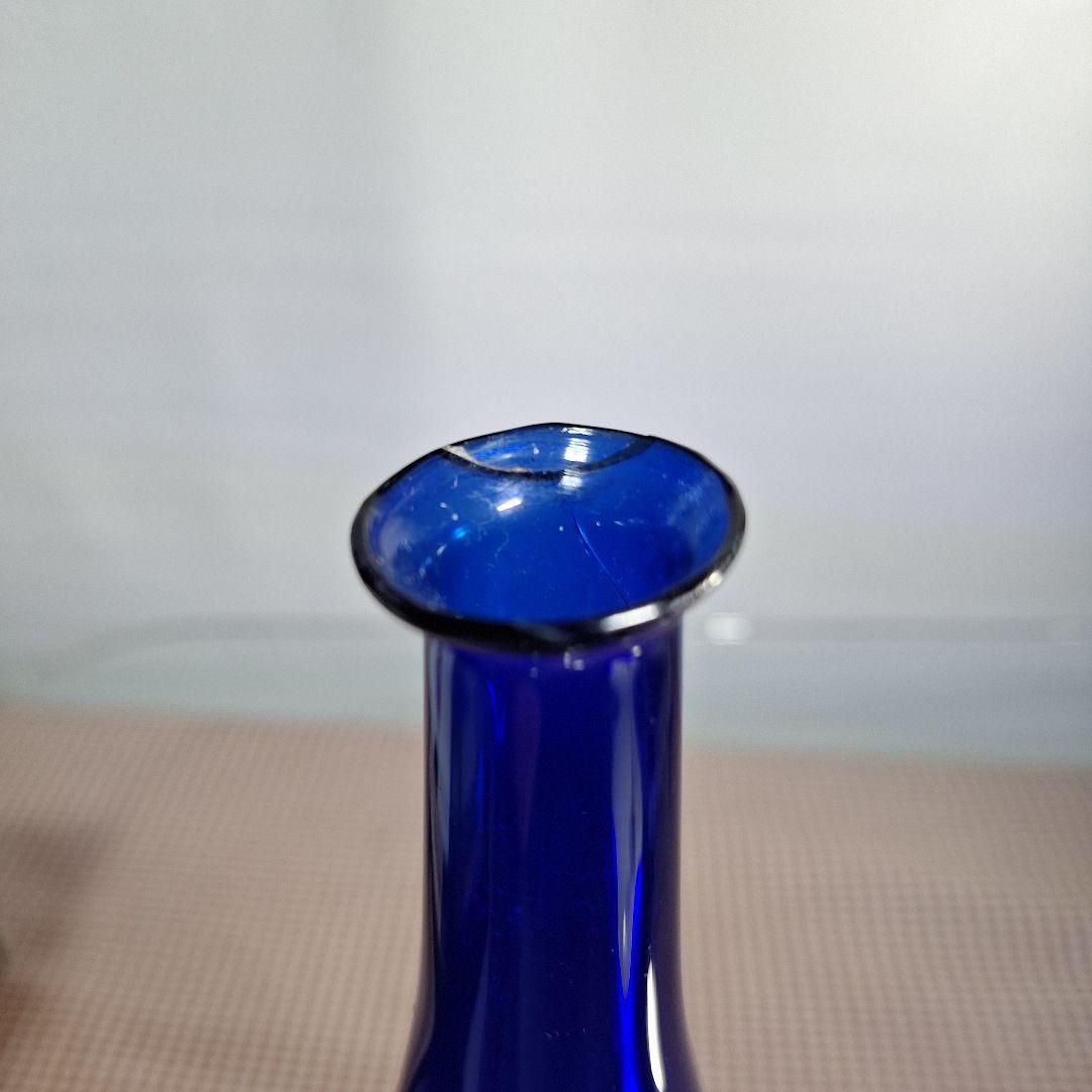 藍色硝子徳利（江戸中期~江戸後期）